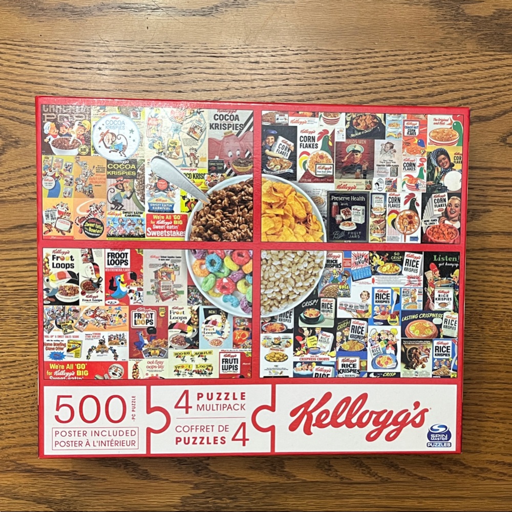 Kellogg's Cereal Box Puzzle Set - 500 Pieces